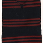 Childs Red and Blue Striped Poncho (Kesh-chin-nai)