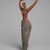  <em>Female Figure</em>, ca. 3500–3400 B.C.E. Clay, pigment, 11 1/2 x 5 1/2 x 2 1/4 in. (29.2 x 14 x 5.7 cm). Brooklyn Museum, Charles Edwin Wilbour Fund, 07.447.505. Creative Commons-BY (Photo: Brooklyn Museum, 07.447.505_threequater_left_SL3.jpg)