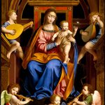 Madonna and Child Enthroned with Angels