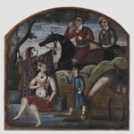 Khusraw Discovers Shirin Bathing, From Pictorial Cycle of Eight Poetic Subjects