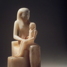 Statuette of Queen Ankhnes-meryre II and Her Son, Pepy II