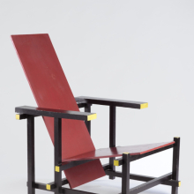 Gerrit Th. Rietveld, designer, G. A. van de Groenekan, manufacturer: Armchair, circa 1917-18