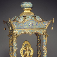 China, Qing dynasty: Shrine with an Image of the Buddha Amitayus