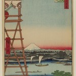 Ryogoku Ekoin and Moto-Yanagibashi Bridge, No. 5 in One Hundred Famous Views of Edo