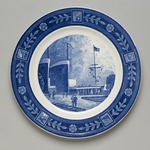 1939 Worlds Fair Commemorative Plate - Marine Transportation Building