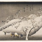 Evening Snow on the Asuka Mountain (Asukayama no Bosetsu)