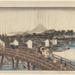 Shower on Nihonbashi Bridge, from the series Famous Places in the Eastern Capital