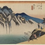 Sakanoshita: Fudesute Mountain, from the series Fifty-three Stations of the Tōkaidō Road