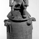 Burial Urn with Male Effigy Figure