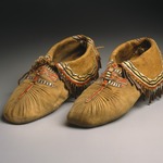 Pair of Puckered Moccasins