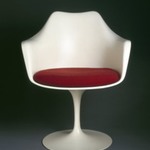 "Pedestal" Armchair and Seat Cushion