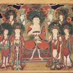 Amita (Amitabha) with Six Bodhisattvas and Two Arhats