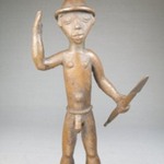 Male Nude with Hat Carrying a Spear