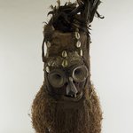 Fiber Mask with Conical Eyes (Batwape)