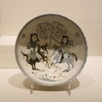 Bowl with Confronted Mounted Horsemen